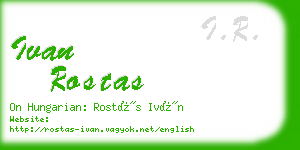 ivan rostas business card